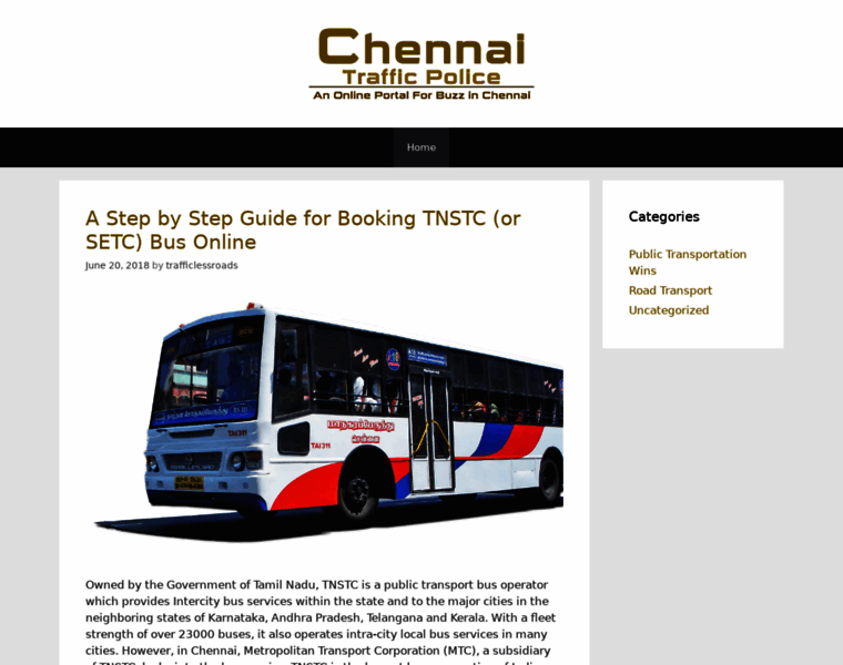Chennaitrafficpolice.in thumbnail