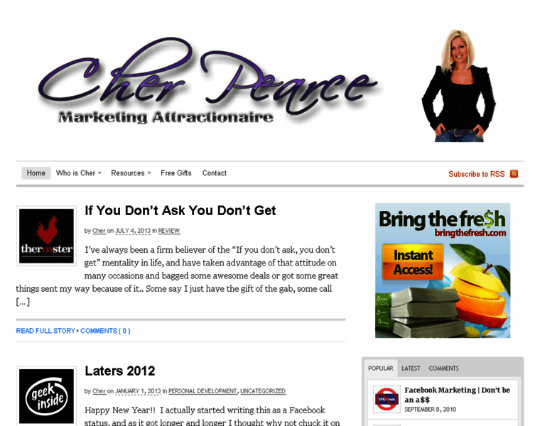 Cher-pearce.com thumbnail