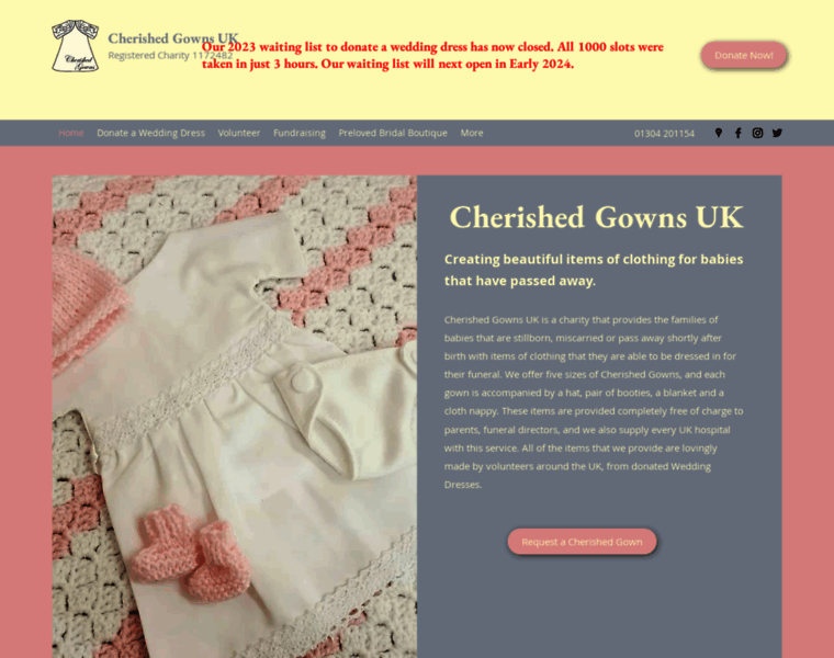 Cherishedgowns.org.uk thumbnail