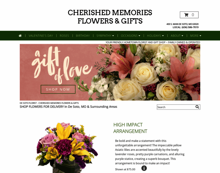 Cherishedmemoriesflowers.com thumbnail