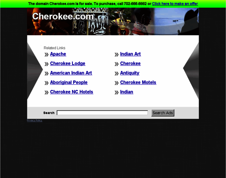 Cherokee.com thumbnail