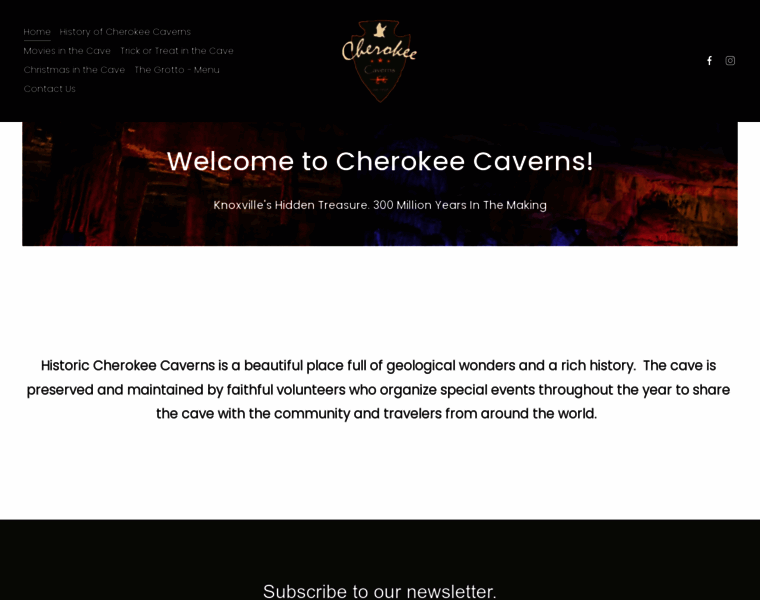 Cherokeecaverns.com thumbnail