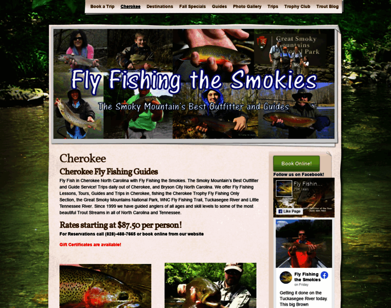 Cherokeeflyfishing.com thumbnail