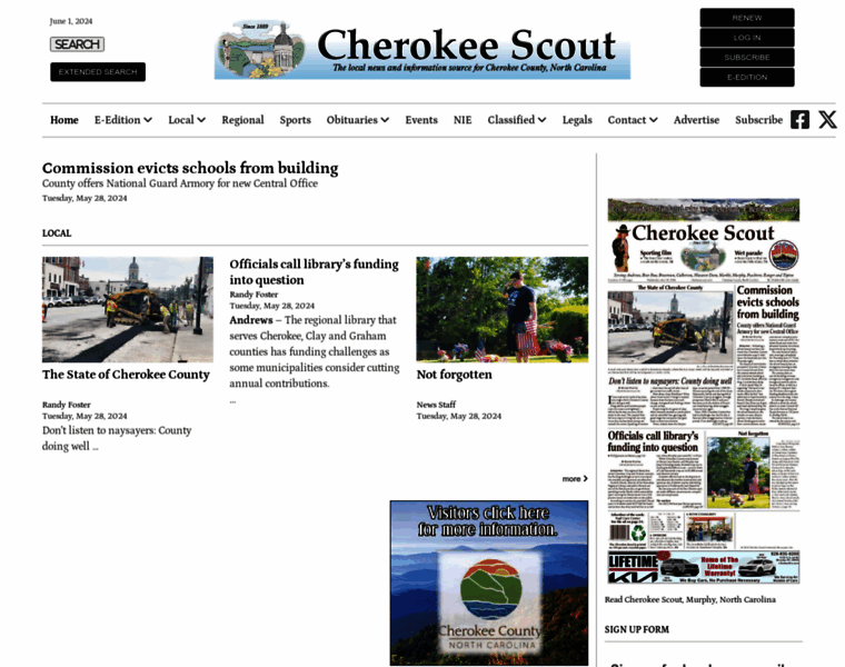Cherokeescout.com thumbnail