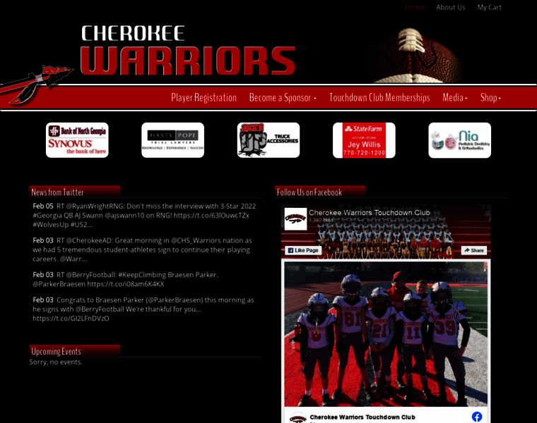 Cherokeewarriorsfootball.com thumbnail