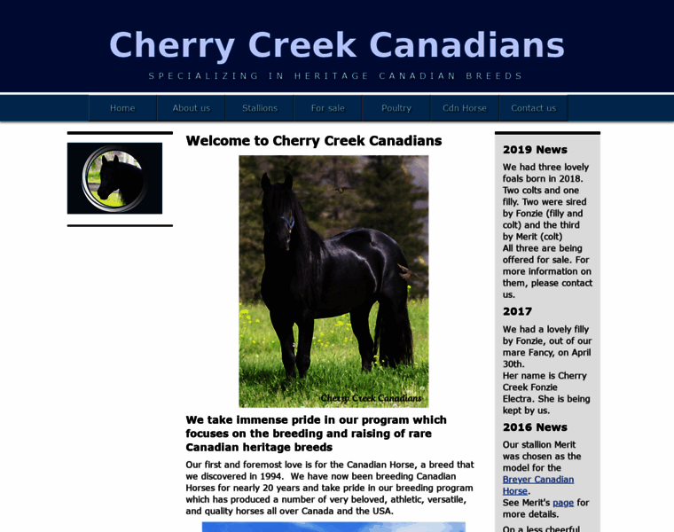Cherrycreekcanadians.ca thumbnail