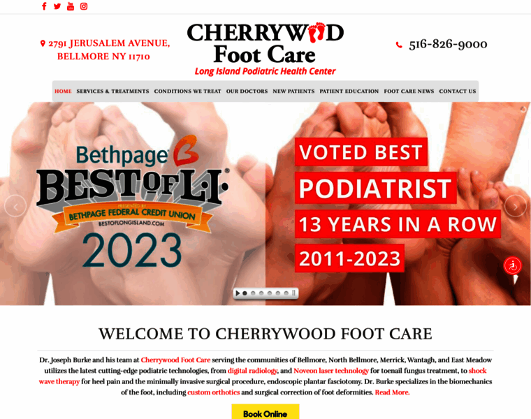 Cherrywoodfootcare.com thumbnail