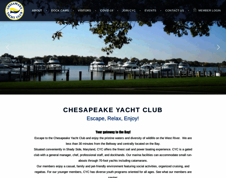 Chesapeakeyachtclub.org thumbnail