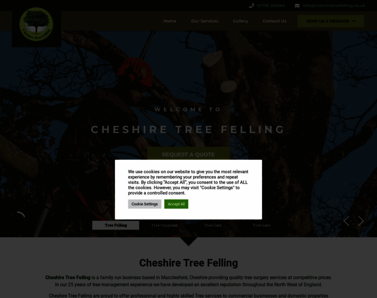 Cheshiretreefelling.co.uk thumbnail