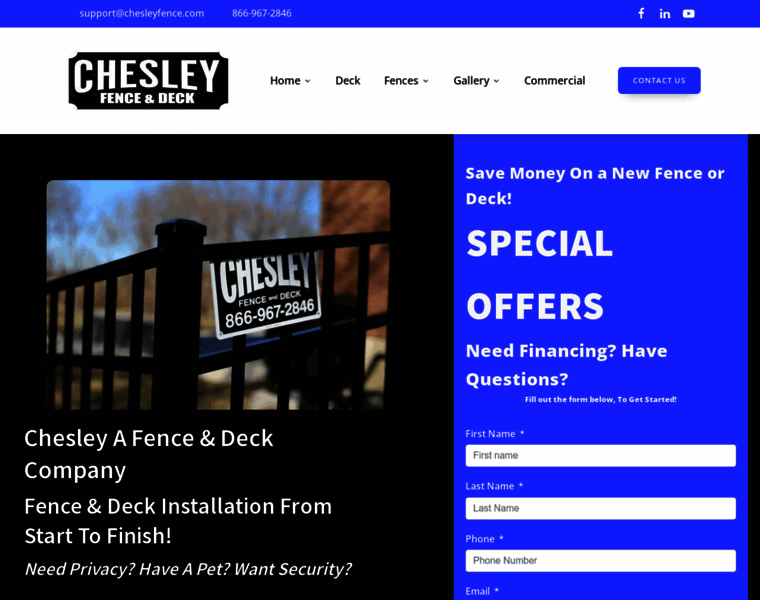 Chesleyfence.com thumbnail