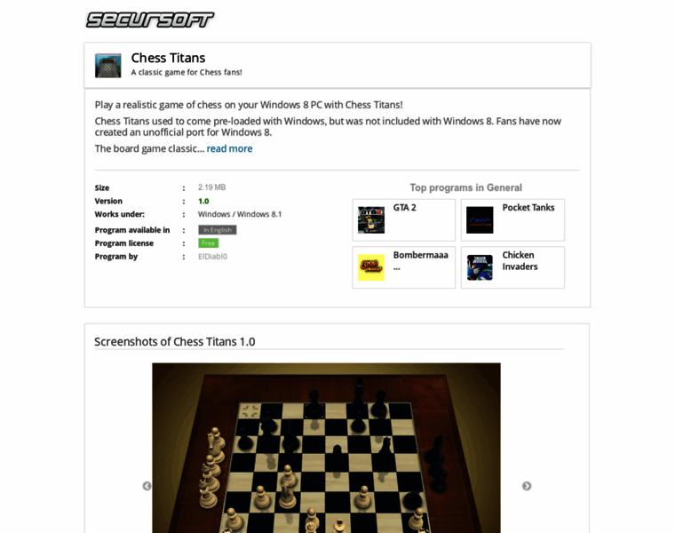 Chess-titans.secursoft.net thumbnail
