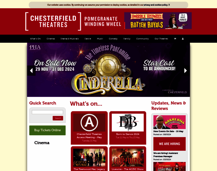 Chesterfieldtheatres.co.uk thumbnail