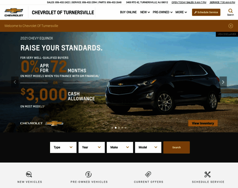 Chevroletofturnersville.com thumbnail