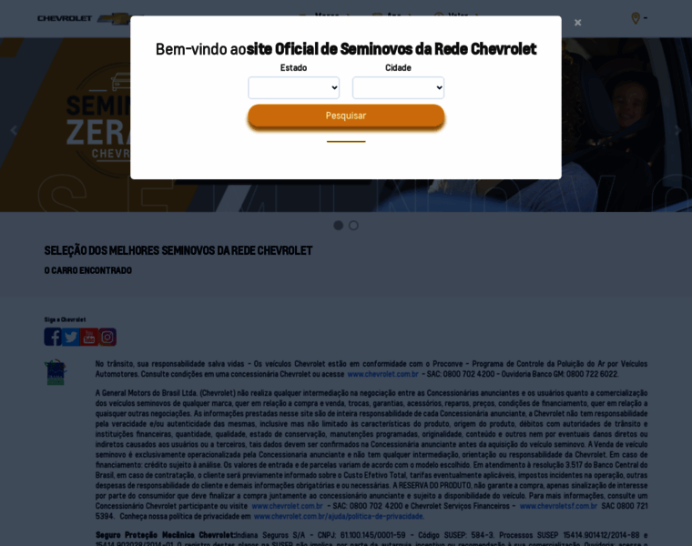 Chevroletseminovos.com.br thumbnail