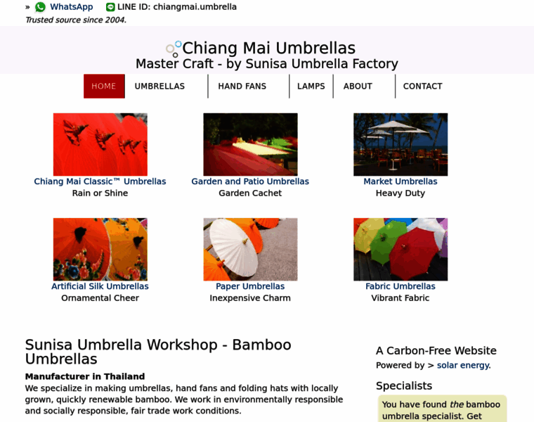 Chiangmaiumbrellas.com thumbnail