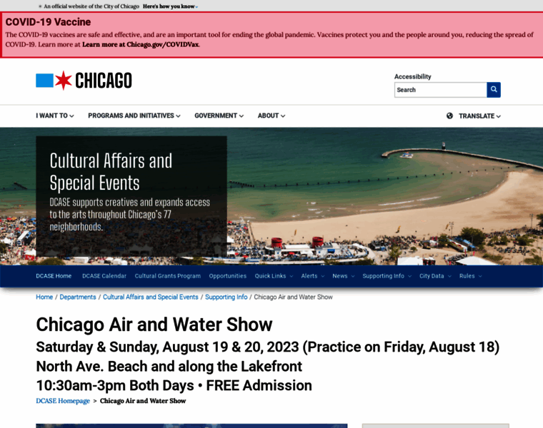 Chicagoairandwatershow.us thumbnail