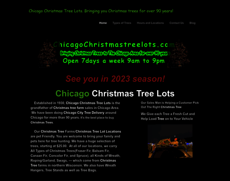Chicagochristmastreelots.co thumbnail