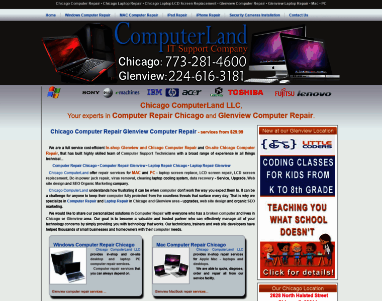 Chicagocomputerland.com thumbnail