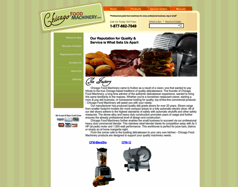 Chicagofoodmachinery.com thumbnail