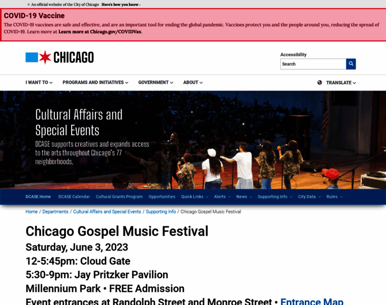Chicagogospelmusicfestival.us thumbnail