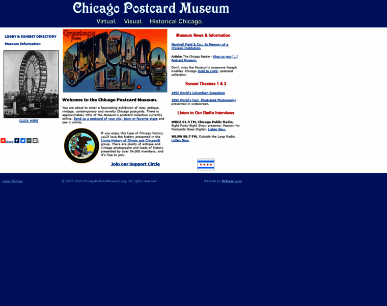 Chicagopostcardmuseum.org thumbnail