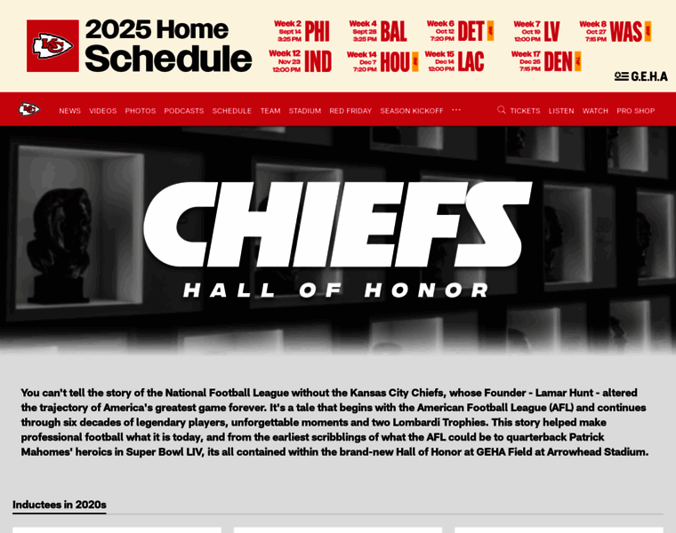 Chiefshallofhonor.com thumbnail Chiefshallofhonor.com thumbnail