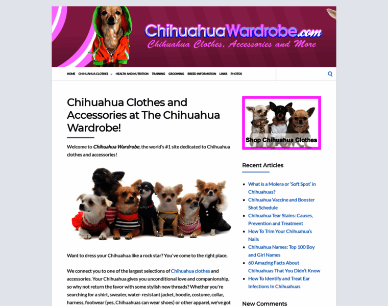 Chihuahuawardrobe.com thumbnail