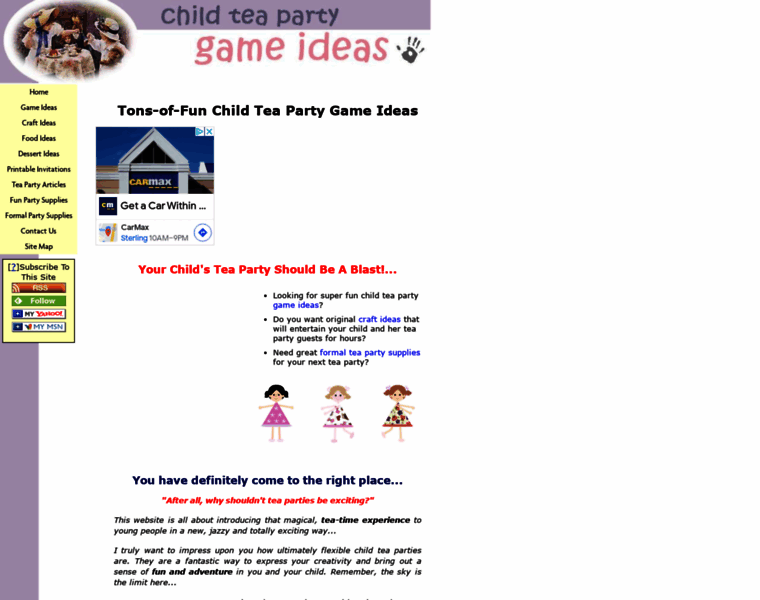 Child-tea-party-game-ideas.com thumbnail