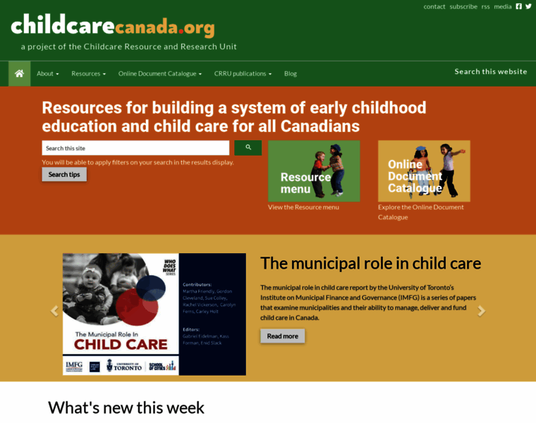 Childcarecanada.org thumbnail