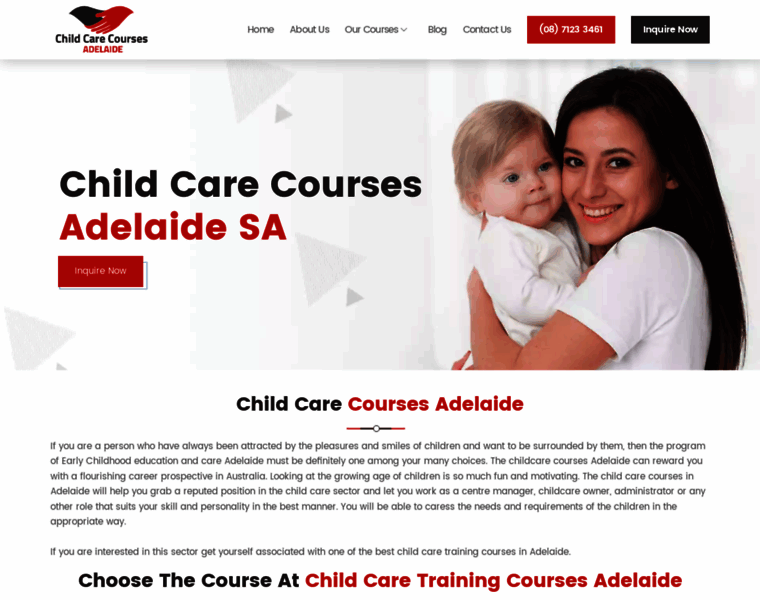 Childcarecoursesinadelaide.com.au thumbnail