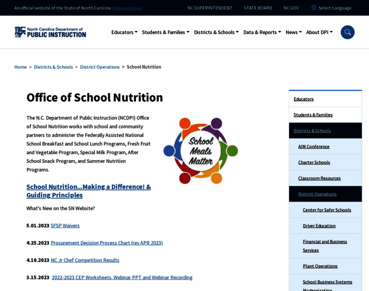 Childnutrition.ncpublicschools.gov thumbnail