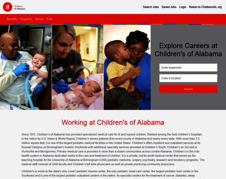 Childrensalcareers.org thumbnail