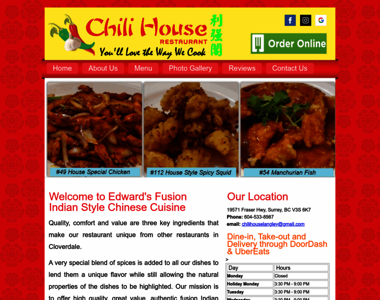 Chilihouserestaurant.ca thumbnail