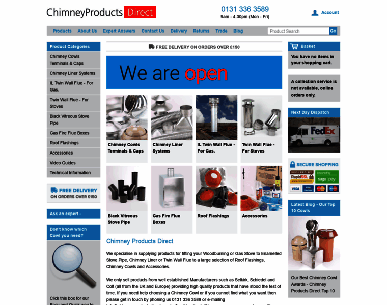 Chimneyproductsdirect.co.uk thumbnail