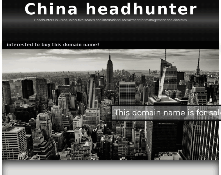 Chinaheadhunter.com thumbnail