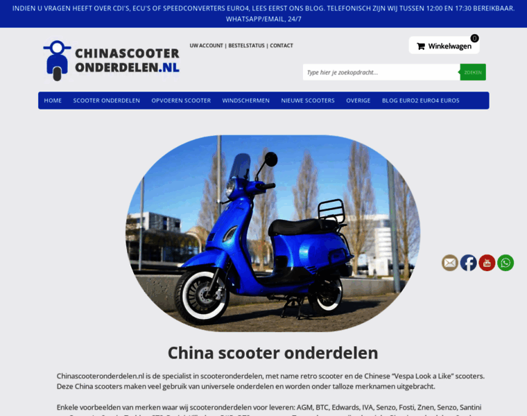 Chinascooteronderdelen.nl thumbnail