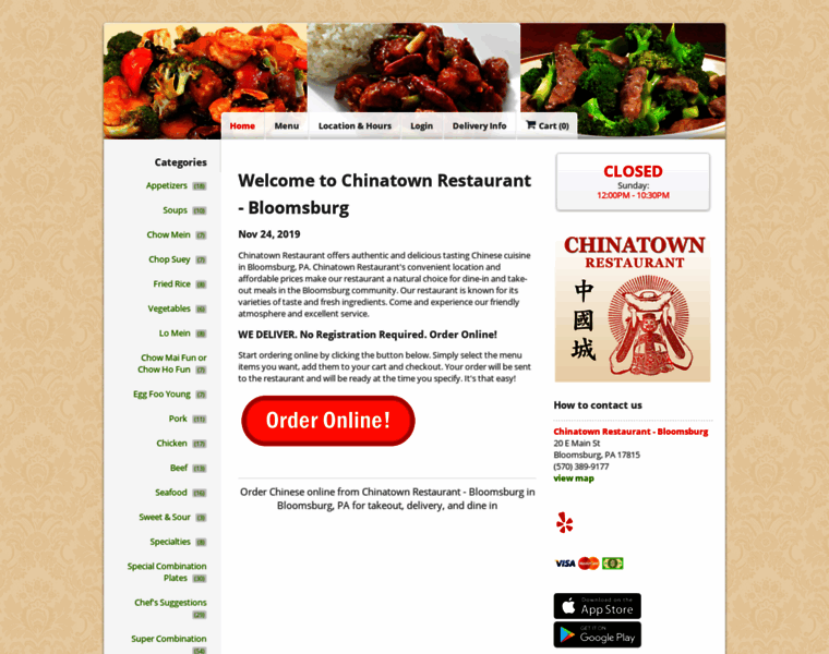 Chinatownbloomsburg.com thumbnail