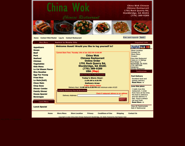 Chinawokchineserestaurant.com thumbnail