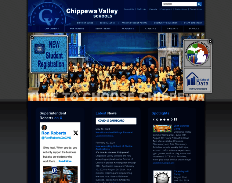 Chippewavalleyschools.org thumbnail