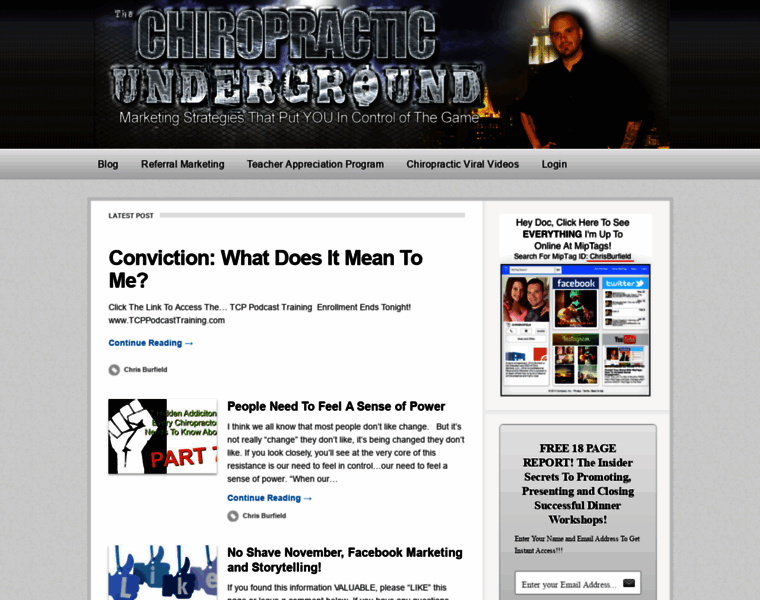 Chiropracticunderground.com thumbnail