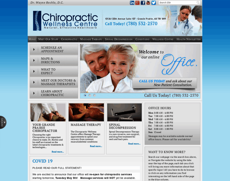 Chiropractorgrandeprairie.com thumbnail