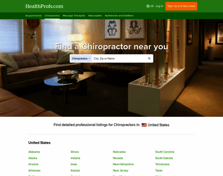 Chiropractors.healthprofs.com thumbnail