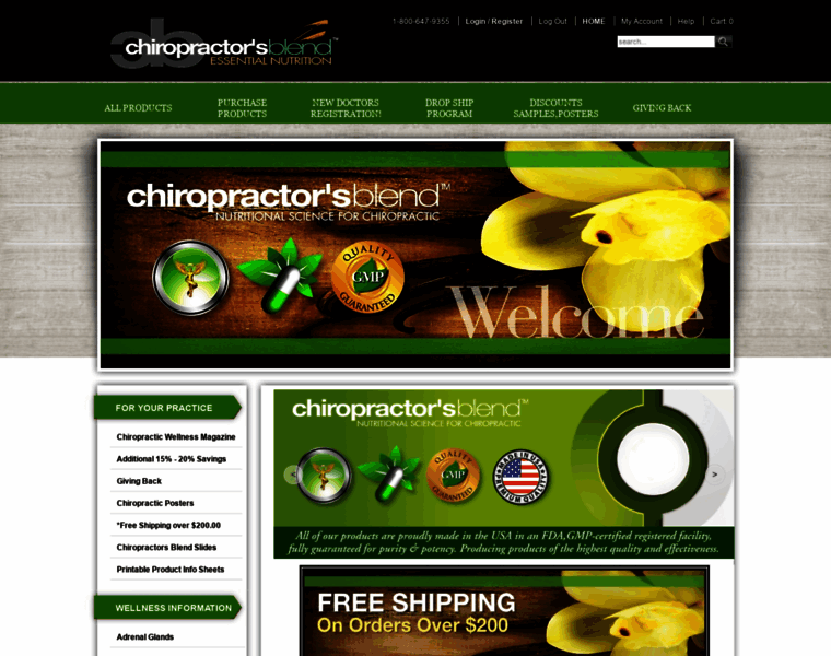 Chiropractorsblenddirect.com thumbnail