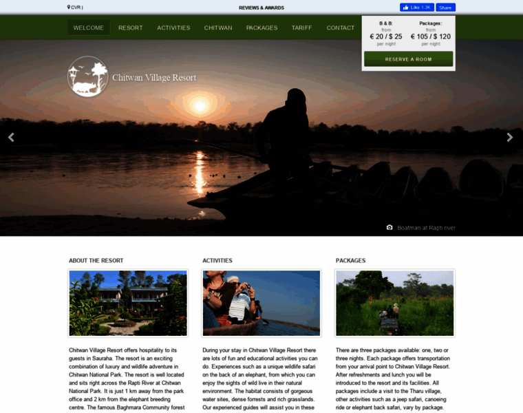 Chitwanvillageresort.com thumbnail
