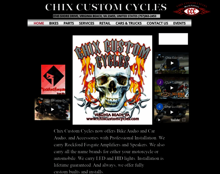 Chixcustomcycles.com thumbnail
