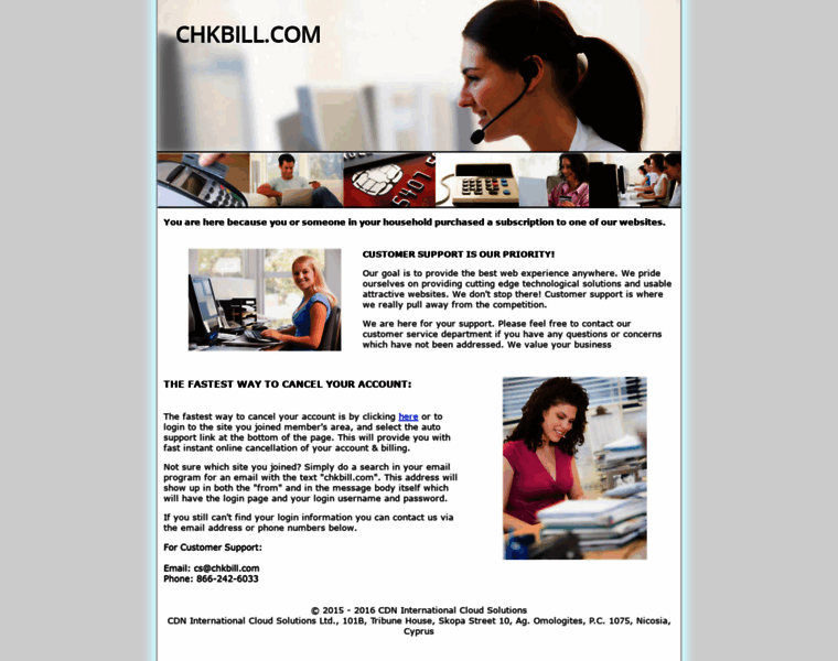 Chkbill.com thumbnail