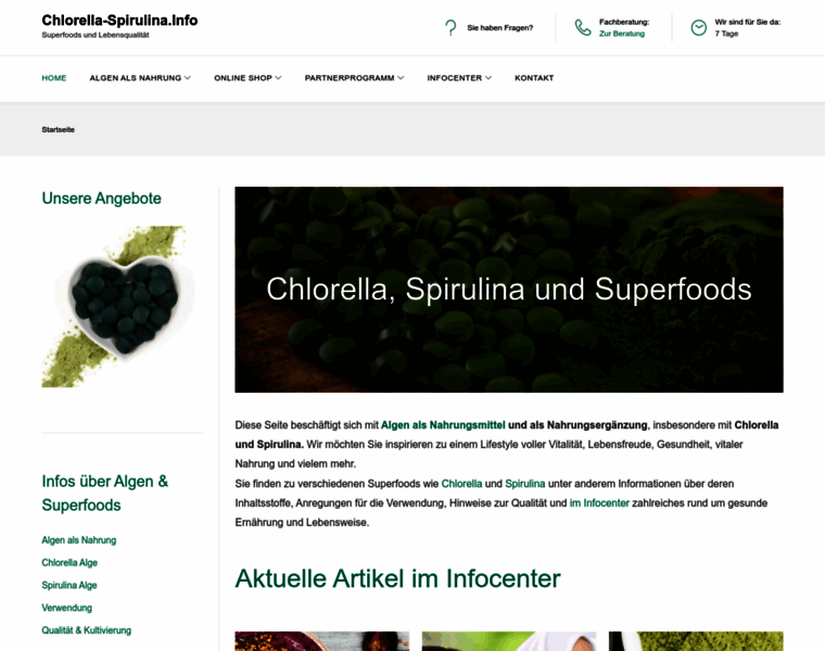 Chlorella-spirulina.info thumbnail
