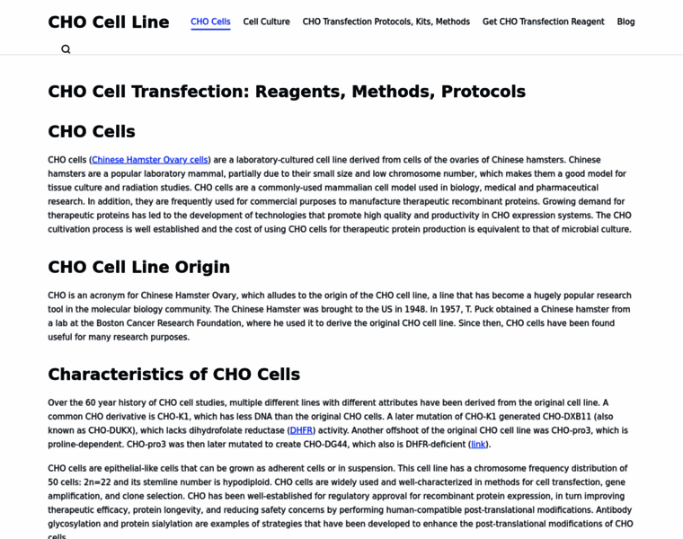 Cho-cell-transfection.com thumbnail