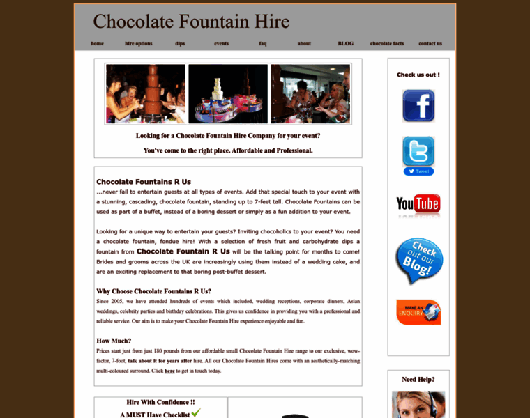 Chocolatefountains-r-us.co.uk thumbnail