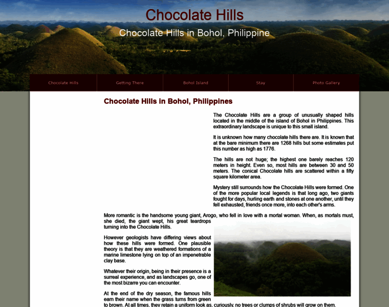 Chocolatehills.net thumbnail